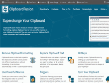 Tablet Screenshot of clipboardfusion.com